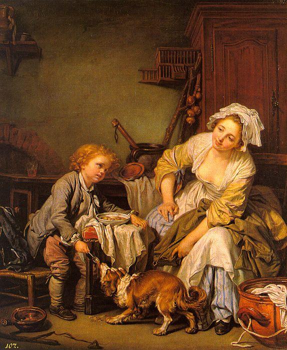 Jean Baptiste Greuze The Spoiled Child oil painting image